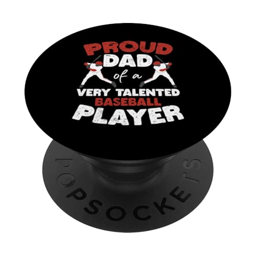 Vatertag Baseball Dad Parent PopSockets Klebender PopGrip von Baseball Dad Gifts for Men
