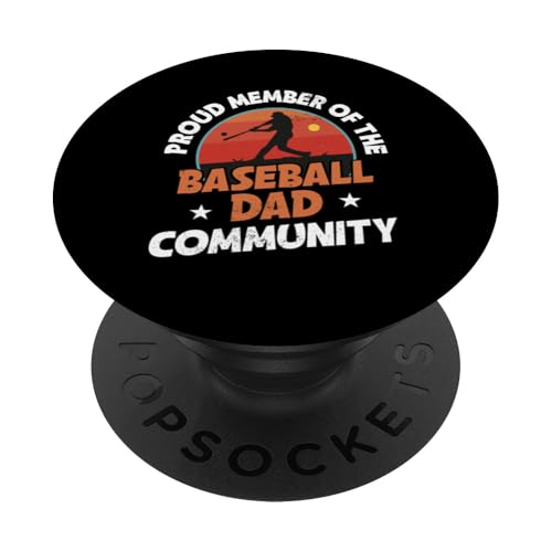 Vatertag Baseball Dad Parent PopSockets Klebender PopGrip von Baseball Dad Gifts for Men