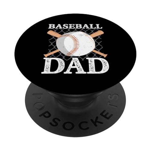 Vatertag Baseball Dad Parent PopSockets Klebender PopGrip von Baseball Dad Gifts for Men