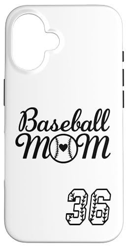 Baseball Mom Trikot #36 Baseball Lieblingsspieler Sohn Fan Hülle für iPhone 16 Baseball Mom Trikot #36 Baseball Lieblingsspieler Sohn Fan Hülle für iPhone 16 von Baseball Mom Mother's Day Baseball Jersey Gifts