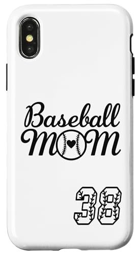 Baseball Mom Trikot #38 Baseball Lieblingsspieler Sohn Fan Hülle für iPhone X/XS Baseball Mom Trikot #38 Baseball Lieblingsspieler Sohn Fan Hülle für iPhone X/XS von Baseball Mom Mother's Day Baseball Jersey Gifts