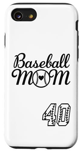 Baseball-Trikot für Mama #40 Baseball-Lieblingsspieler, Sohn-Fan Hülle für iPhone SE (2020) / 7 / 8 von Baseball Mom Mother's Day Baseball Jersey Gifts