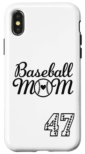 Baseball-Trikot für Mama #47 Baseball-Lieblingsspieler, Sohn-Fan Hülle für iPhone X/XS Baseball-Trikot für Mama #47 Baseball-Lieblingsspieler, Sohn-Fan Hülle für iPhone X/XS von Baseball Mom Mother's Day Baseball Jersey Gifts