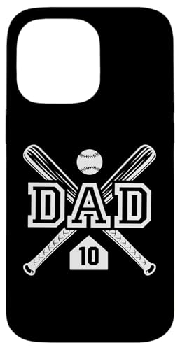 Baseball Dad Softball Dad #10 -Trikot größter Fanfavorit Hülle für iPhone 14 Pro Max von Baseball Softball Dad Biggest Fan Numbered Shirts