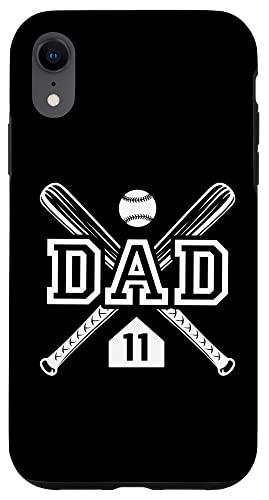 Baseball Dad Softball Dad #11 Trikot Größter Fan Favorit Hülle für iPhone XR von Baseball Softball Dad Biggest Fan Numbered Shirts