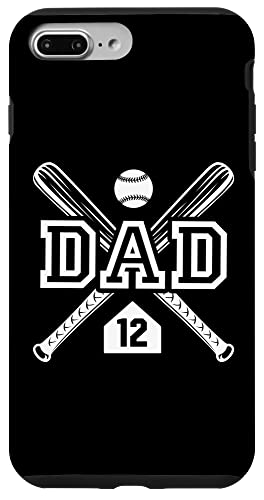 Baseball Dad Softball Dad #12 Trikot Größter Fan Favorit Hülle für iPhone 7 Plus/8 Plus von Baseball Softball Dad Biggest Fan Numbered Shirts