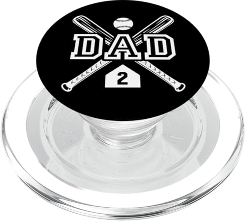 Baseball Dad Softball Dad #2 Trikot Größter Fan Favorit PopSockets PopGrip für MagSafe von Baseball Softball Dad Biggest Fan Numbered Shirts