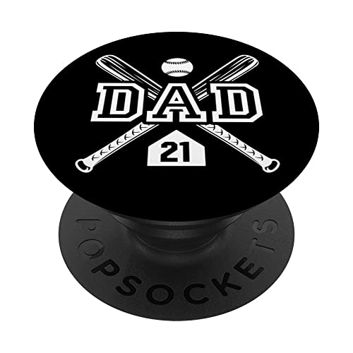 Baseball Dad Softball Dad #21 Trikot Größter Fan Favorit PopSockets Klebender PopGrip Baseball Dad Softball Dad #21 Trikot Größter Fan Favorit PopSockets Klebender PopGrip von Baseball Softball Dad Biggest Fan Numbered Shirts