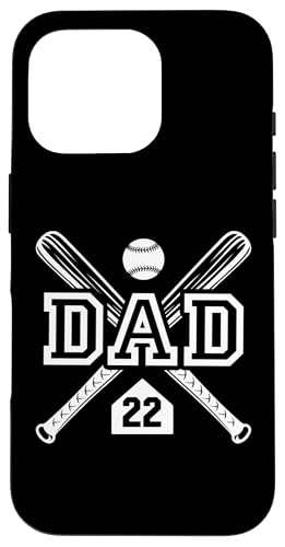 Baseball Dad Softball Dad #22 Trikot Größter Fan Favorit Hülle für iPhone 16 Pro von Baseball Softball Dad Biggest Fan Numbered Shirts