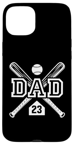 Baseball Dad Softball Dad #23 Trikot Größter Fan Favorit Hülle für iPhone 15 Plus von Baseball Softball Dad Biggest Fan Numbered Shirts