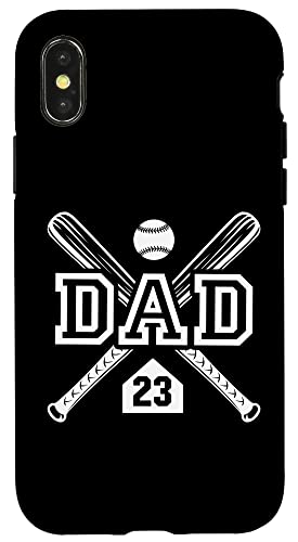 Baseball Dad Softball Dad #23 Trikot Größter Fan Favorit Hülle für iPhone X/XS Baseball Dad Softball Dad #23 Trikot Größter Fan Favorit Hülle für iPhone X/XS von Baseball Softball Dad Biggest Fan Numbered Shirts