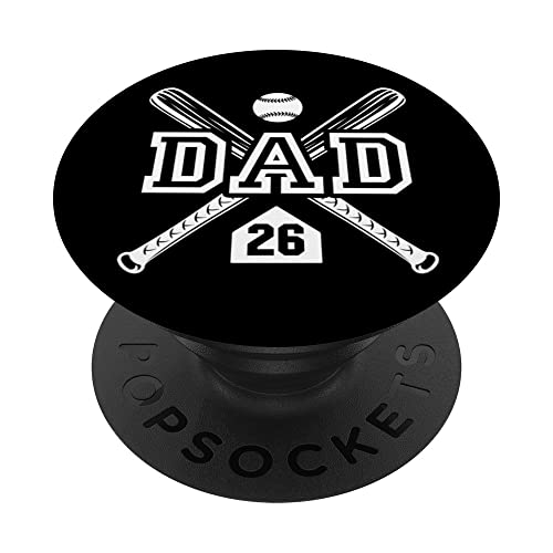 Baseball Dad Softball Dad #26 Trikot Größter Fan Favorit PopSockets Klebender PopGrip Baseball Dad Softball Dad #26 Trikot Größter Fan Favorit PopSockets Klebender PopGrip von Baseball Softball Dad Biggest Fan Numbered Shirts