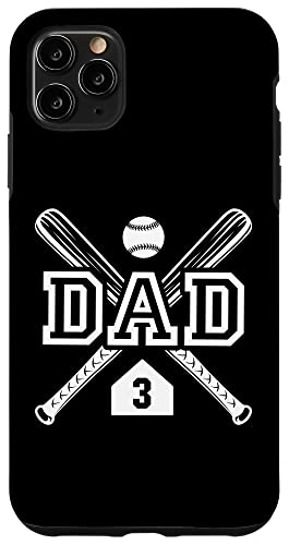 Baseball Dad Softball Dad #3 -Trikot größter Fanfavorit Hülle für iPhone 11 Pro Max von Baseball Softball Dad Biggest Fan Numbered Shirts