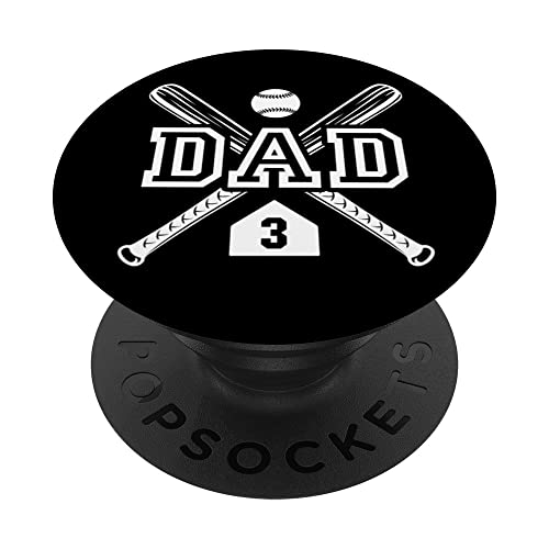 Baseball Dad Softball Dad #3 -Trikot größter Fanfavorit PopSockets Klebender PopGrip Baseball Dad Softball Dad #3 -Trikot größter Fanfavorit PopSockets Klebender PopGrip von Baseball Softball Dad Biggest Fan Numbered Shirts