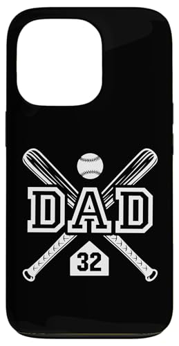 Baseball Dad Softball Dad #32 Trikot Größter Fan Favorit Hülle für iPhone 13 Pro von Baseball Softball Dad Biggest Fan Numbered Shirts