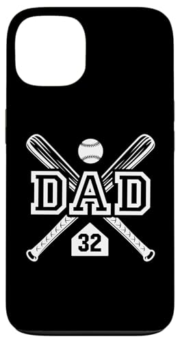 Baseball Dad Softball Dad #32 Trikot Größter Fan Favorit Hülle für iPhone 13 von Baseball Softball Dad Biggest Fan Numbered Shirts