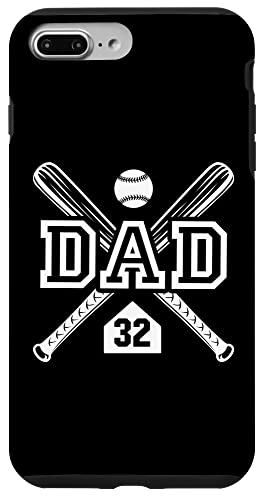 Baseball Dad Softball Dad #32 Trikot Größter Fan Favorit Hülle für iPhone 7 Plus/8 Plus von Baseball Softball Dad Biggest Fan Numbered Shirts