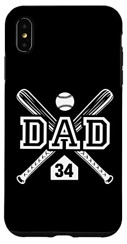 Baseball Dad Softball Dad #34 Trikot Größter Fan Favorit Hülle für iPhone XS Max Baseball Dad Softball Dad #34 Trikot Größter Fan Favorit Hülle für iPhone XS Max von Baseball Softball Dad Biggest Fan Numbered Shirts