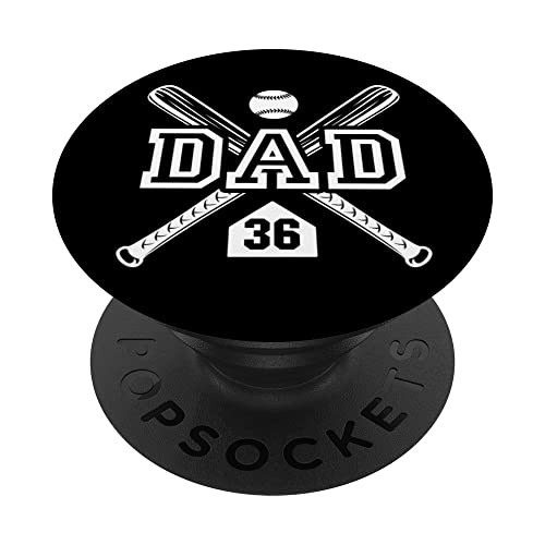 Baseball Dad Softball Dad #36 Trikot Größter Fan Favorit PopSockets Klebender PopGrip Baseball Dad Softball Dad #36 Trikot Größter Fan Favorit PopSockets Klebender PopGrip von Baseball Softball Dad Biggest Fan Numbered Shirts