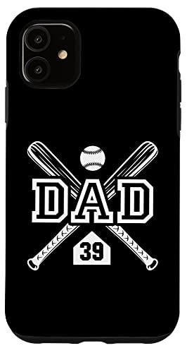 Baseball Dad Softball Dad #39 Trikot Größter Fan Favorit Hülle für iPhone 11 von Baseball Softball Dad Biggest Fan Numbered Shirts