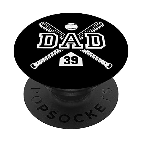 Baseball Dad Softball Dad #39 Trikot Größter Fan Favorit PopSockets Klebender PopGrip Baseball Dad Softball Dad #39 Trikot Größter Fan Favorit PopSockets Klebender PopGrip von Baseball Softball Dad Biggest Fan Numbered Shirts