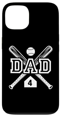 Baseball Dad Softball Dad #4 -Trikot größter Fanfavorit Hülle für iPhone 13 von Baseball Softball Dad Biggest Fan Numbered Shirts