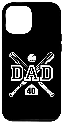 Baseball Dad Softball Dad #40 -Trikot größter Fanfavorit Hülle für iPhone 12 Pro Max von Baseball Softball Dad Biggest Fan Numbered Shirts