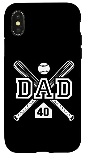 Baseball Dad Softball Dad #40 -Trikot größter Fanfavorit Hülle für iPhone X/XS Baseball Dad Softball Dad #40 -Trikot größter Fanfavorit Hülle für iPhone X/XS von Baseball Softball Dad Biggest Fan Numbered Shirts