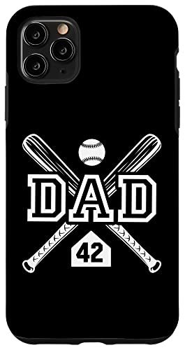 Baseball Dad Softball Dad #42 Trikot Größter Fan Favorit Hülle für iPhone 11 Pro Max von Baseball Softball Dad Biggest Fan Numbered Shirts