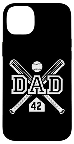 Baseball Dad Softball Dad #42 Trikot Größter Fan Favorit Hülle für iPhone 14 Plus von Baseball Softball Dad Biggest Fan Numbered Shirts