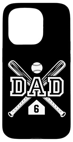 Baseball Dad Softball Dad #6 Trikot Größter Fan Favorit Hülle für iPhone 15 Pro von Baseball Softball Dad Biggest Fan Numbered Shirts