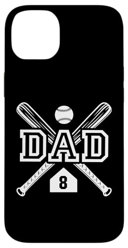 Baseball Dad Softball Dad #8 Trikot Größter Fan Favorit Hülle für iPhone 14 Plus von Baseball Softball Dad Biggest Fan Numbered Shirts