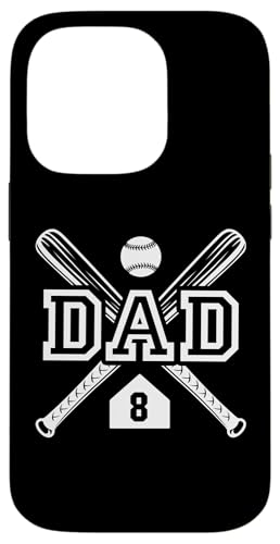 Baseball Dad Softball Dad #8 Trikot Größter Fan Favorit Hülle für iPhone 14 Pro von Baseball Softball Dad Biggest Fan Numbered Shirts