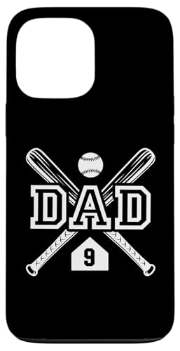 Baseball Dad Softball Dad #9 -Trikot größter Fanfavorit Hülle für iPhone 13 Pro Max von Baseball Softball Dad Biggest Fan Numbered Shirts