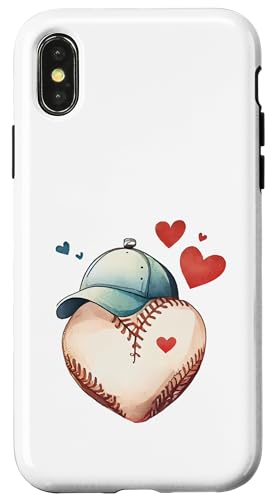 Lustiges Baseball Sportdesign für Baseball Mama und Papa Hülle für iPhone X/XS von Baseball Sportdesign für Baseball Mama