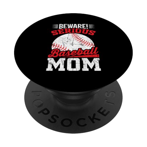 Lustiges Baseball Sportdesign für Baseball Mama und Papa PopSockets Klebender PopGrip von Baseball Sportdesign für Baseball Mama