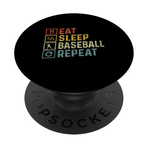 Lustiges Baseball Sportdesign für Baseball Mama und Papa PopSockets Klebender PopGrip von Baseball Sportdesign für Baseball Mama