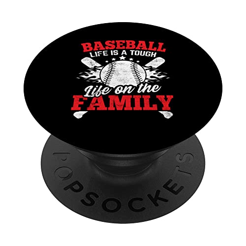 Lustiges Baseball Sportdesign für Baseball Mama und Papa PopSockets Klebender PopGrip von Baseball Sportdesign für Baseball Mama