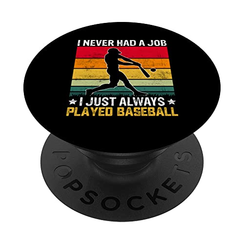 Lustiges Baseball Sportdesign für Baseball Mama und Papa PopSockets Klebender PopGrip von Baseball Sportdesign für Baseball Mama