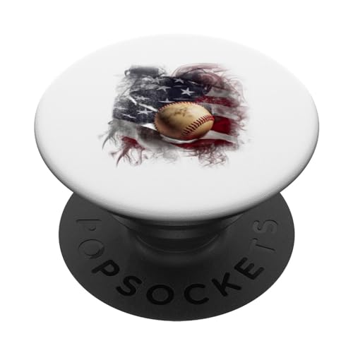 Lustiges Baseball Sportdesign für Baseball Mama und Papa PopSockets Klebender PopGrip von Baseball Sportdesign für Baseball Mama