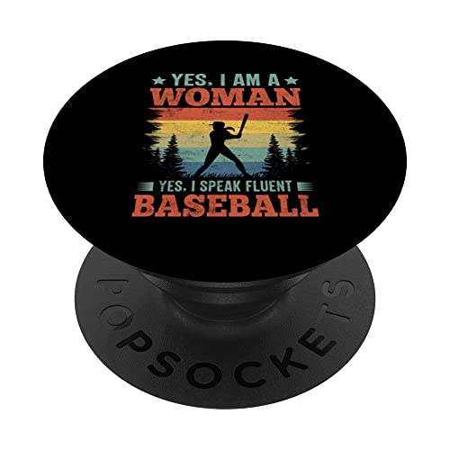 Lustiges Baseball Sportdesign für Baseball Mama und Papa PopSockets Klebender PopGrip von Baseball Sportdesign für Baseball Mama