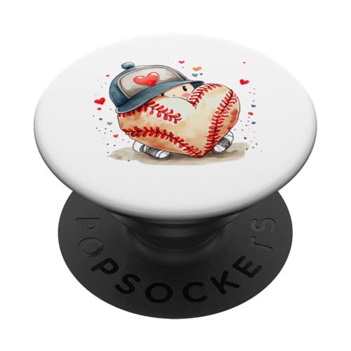 Lustiges Baseball Sportdesign für Baseball Mama und Papa PopSockets Klebender PopGrip von Baseball Sportdesign für Baseball Mama