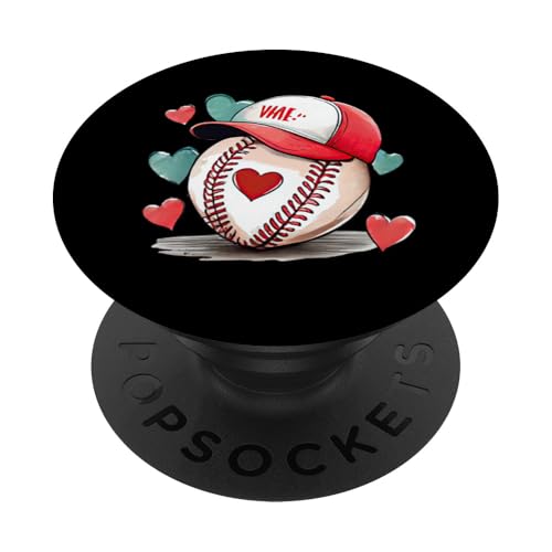 Lustiges Baseball Sportdesign für Baseball Mama und Papa PopSockets Klebender PopGrip von Baseball Sportdesign für Baseball Mama