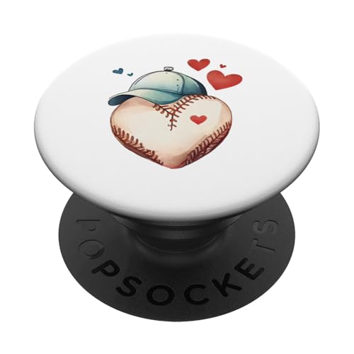 Lustiges Baseball Sportdesign für Baseball Mama und Papa PopSockets Klebender PopGrip von Baseball Sportdesign für Baseball Mama
