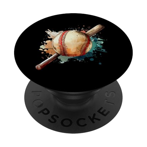 Lustiges Baseball Sportdesign für Baseball Mama und Papa PopSockets Klebender PopGrip von Baseball Sportdesign für Baseball Mama
