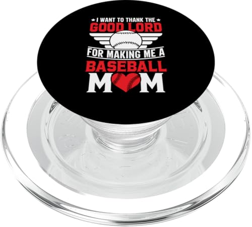 Lustiges Baseball Sportdesign für Baseball Mama und Papa PopSockets PopGrip für MagSafe von Baseball Sportdesign für Baseball Mama