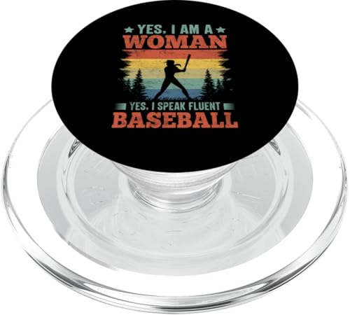 Lustiges Baseball Sportdesign für Baseball Mama und Papa PopSockets PopGrip für MagSafe von Baseball Sportdesign für Baseball Mama