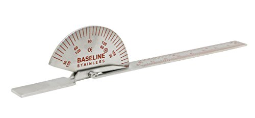 Baseline 12-1010 Goniometer für Finger und kleine Gelenke, Edelstahl, 15 cm von Baseline