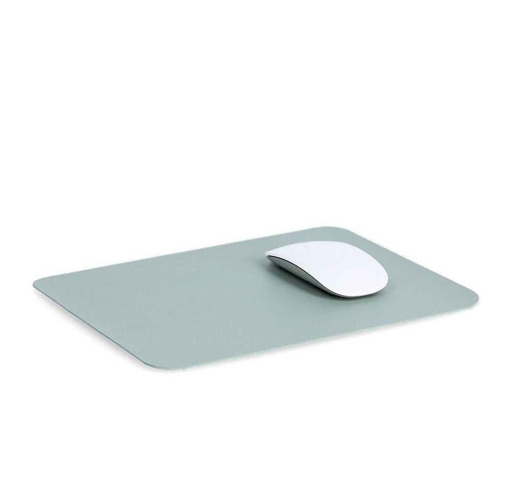 Basera® Mauspad Mauspad Kunstleder (1-St), mint, 27 x 21 cm von Basera®