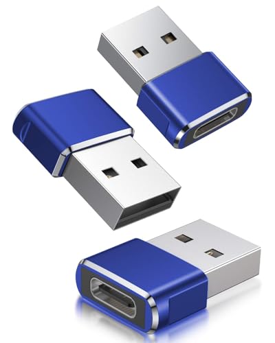 BASESAILOR Adapter USB auf USB C, 3 Stück, Typ C weiblich, USB A Stecker, Konverter, Ladegerät für iPhone 12 13 14 15 Pro Max XR, iPad Air 4 5 Mini 6 Generation, AirPods, iWatch Apple Watch Serie 7 8 BASESAILOR Adapter USB auf USB C, 3 Stück, Typ C weiblich, USB A Stecker, Konverter, Ladegerät für iPhone 12 13 14 15 Pro Max XR, iPad Air 4 5 Mini 6 Generation, AirPods, iWatch Apple Watch Serie 7 8 von Basesailor